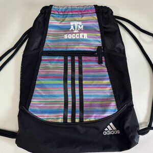 Adidas Drawstring Backpack w/ TAMU soccer logo